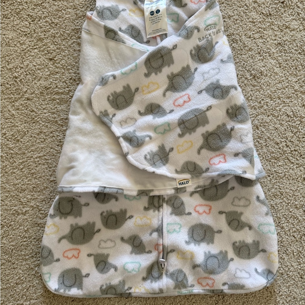 Halo Infant Swaddle with Elephant Design